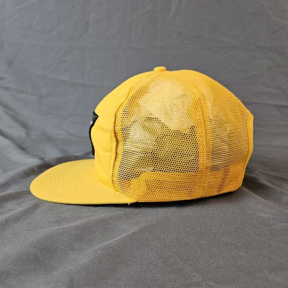 VINTAGE Mens CAT Caterpillar Snapback Trucker Hat Y2K Workwear 90s - Picture 5 of 9